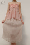 SWAYING/KNIT Bow Tube Top SW22SST02 Light Pink PS47
